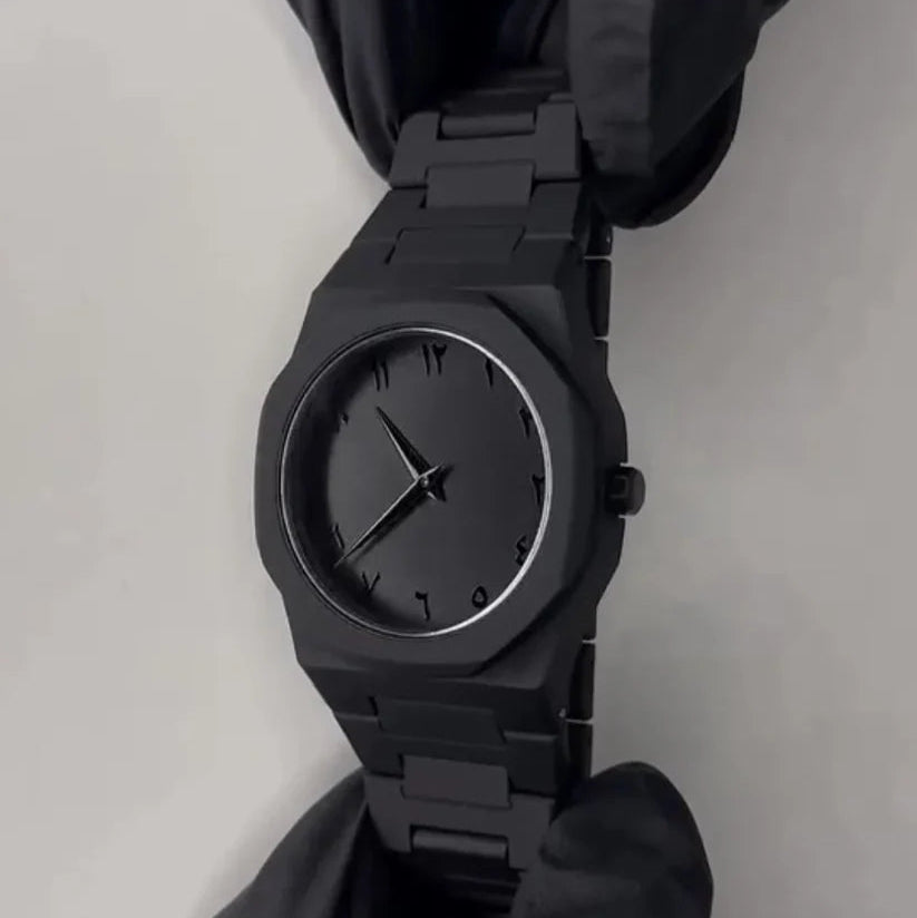 Black Aura Arabic watch