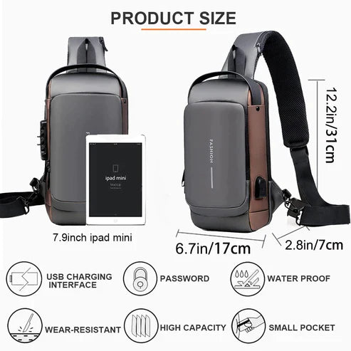 Cross Body Bag With Anti-Theft
