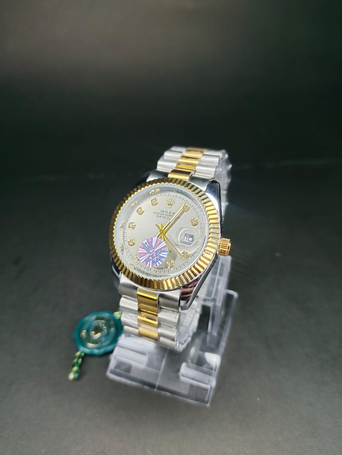 ROLEX in grey dial