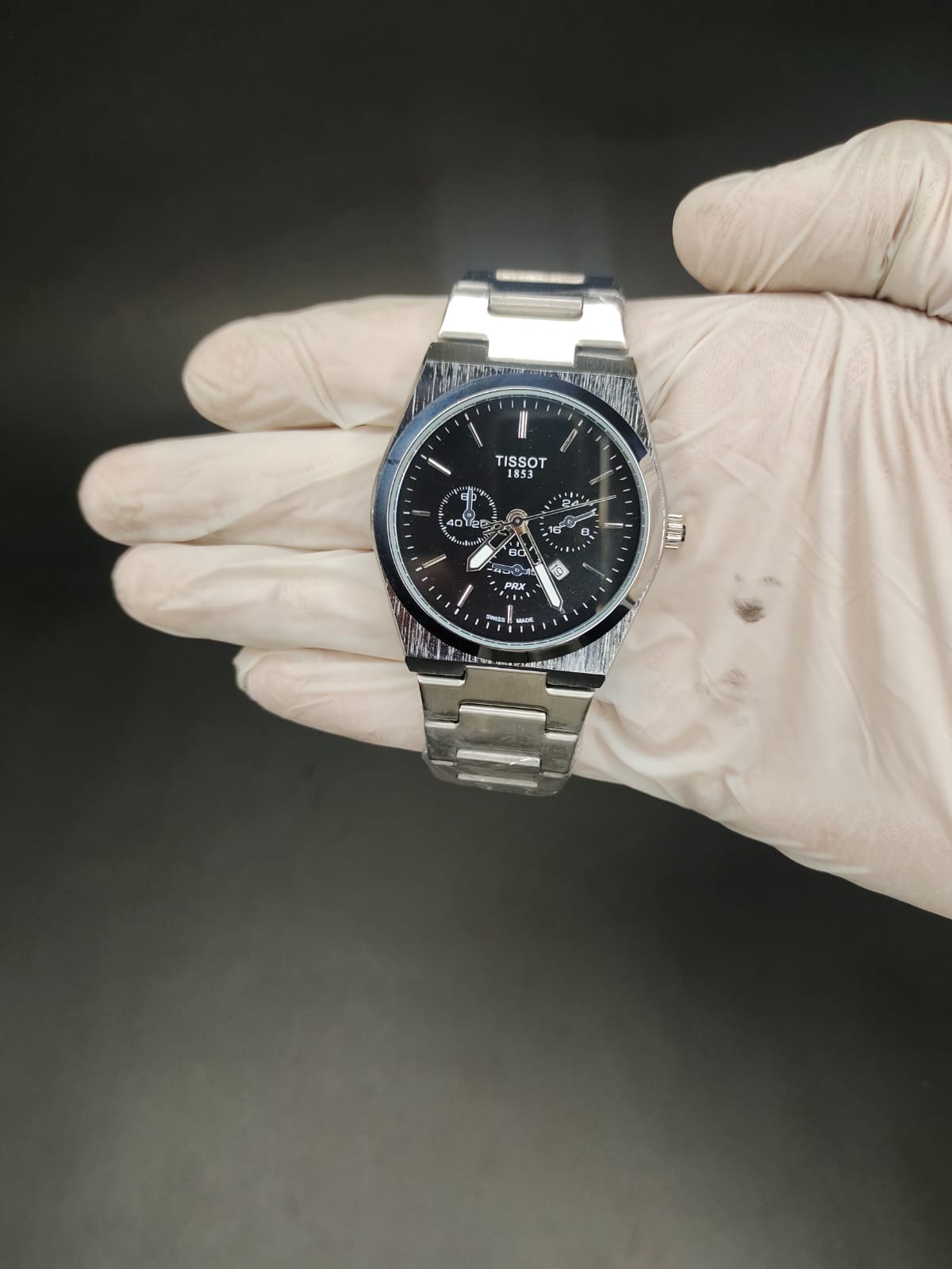 Tissot PRX in chronostyle with butterfly lock