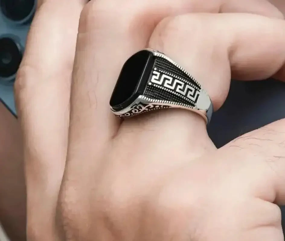 Turkish Greek Pattern Ring