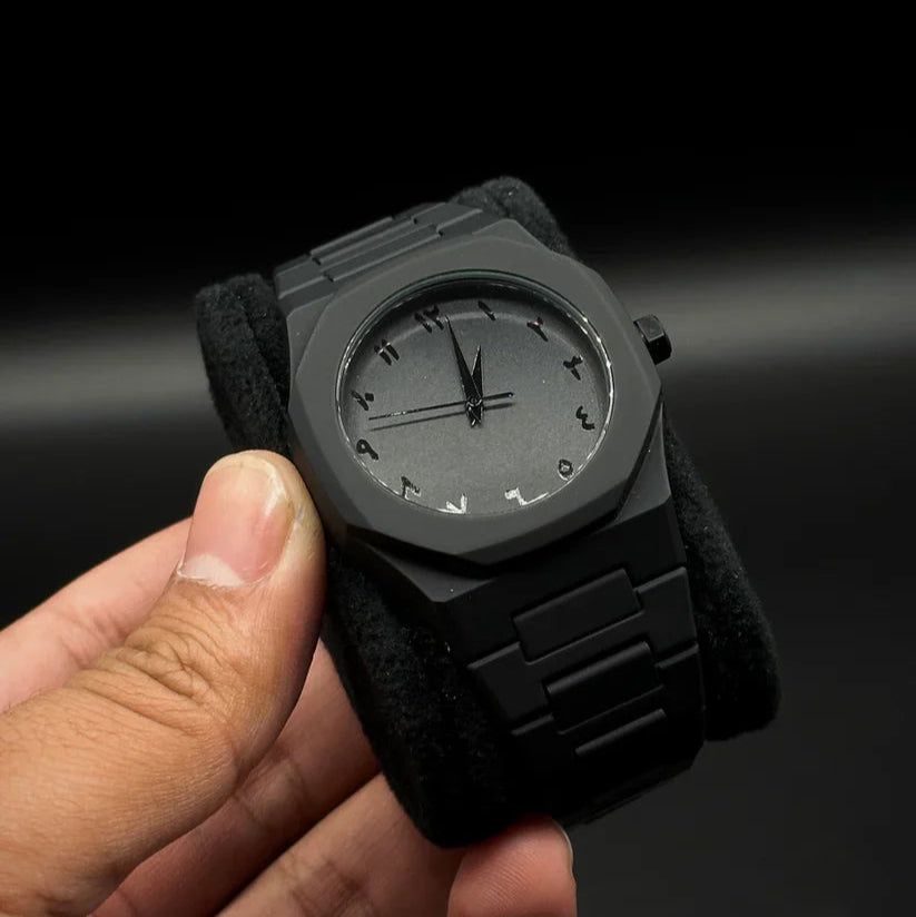 Black Aura Arabic watch