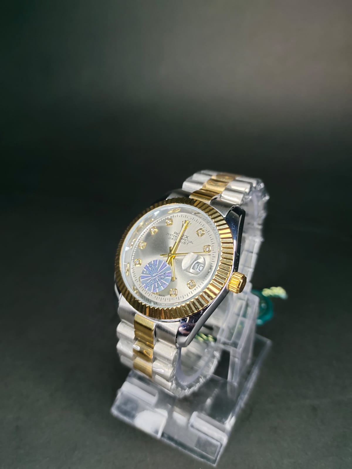 ROLEX in grey dial