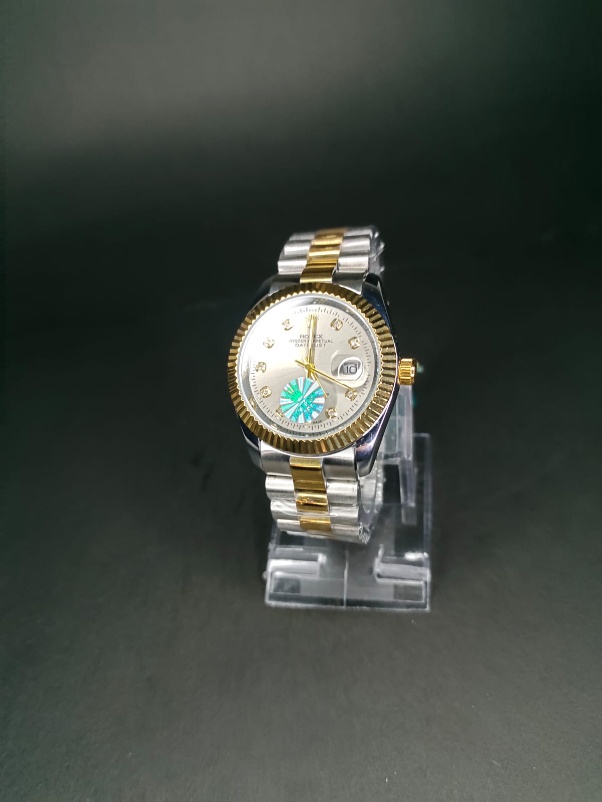 ROLEX in grey dial
