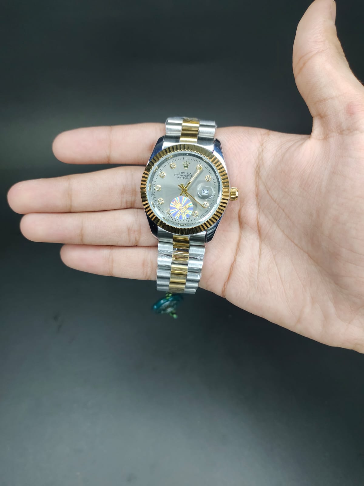 ROLEX in grey dial