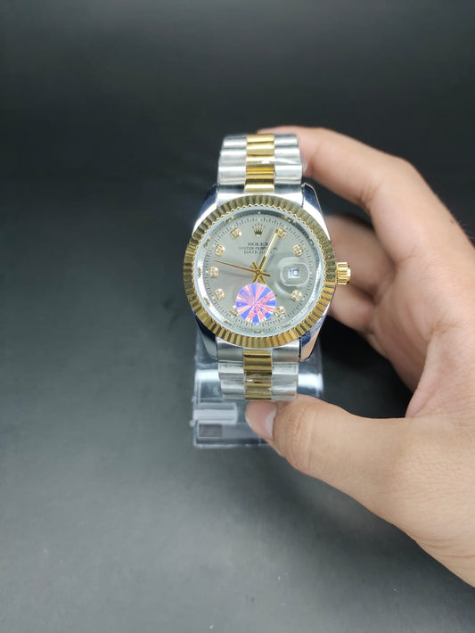 ROLEX in grey dial