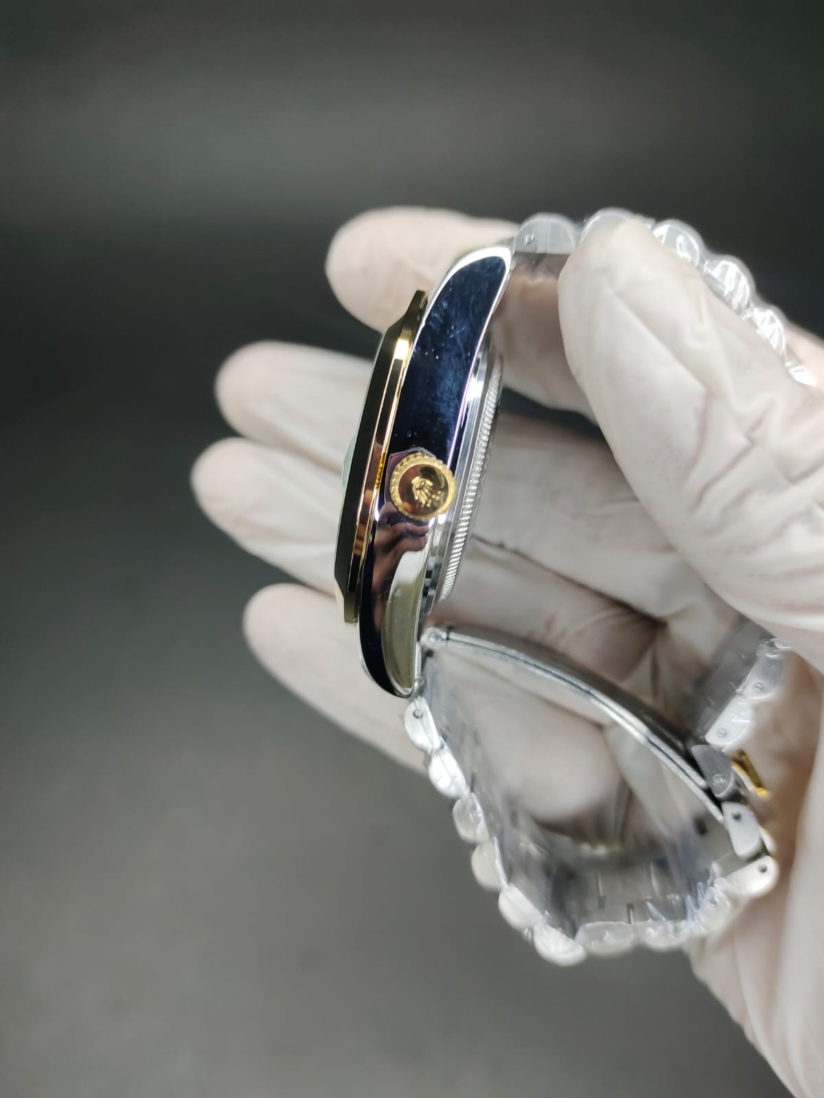 ROLEX date just in cloudy dial