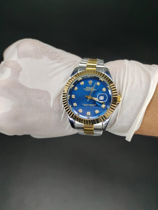 ROLEX date just in cloudy dial