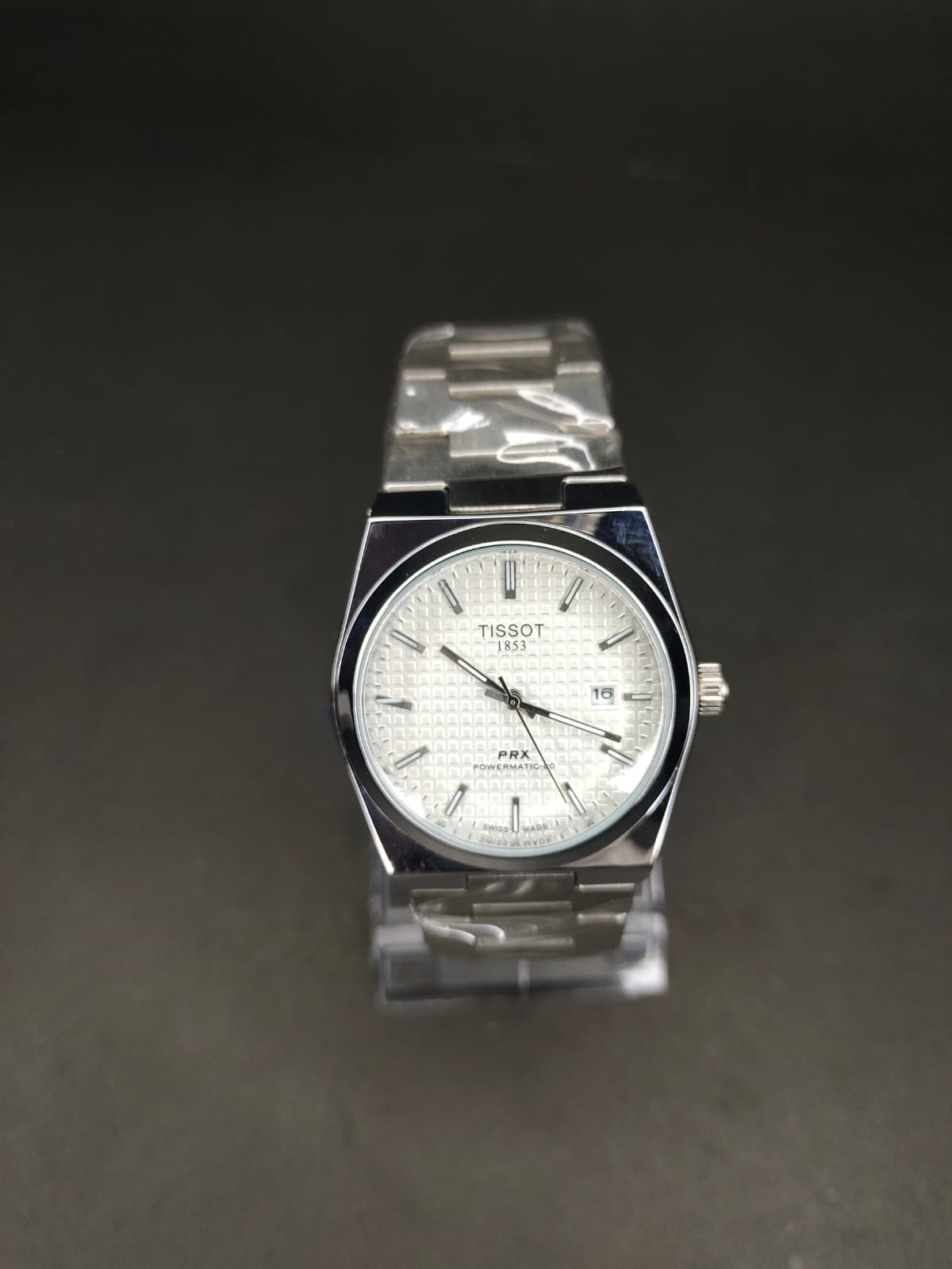 Tissot prx in white dial butterfly lock