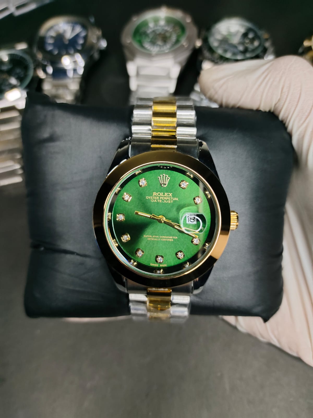 ROLEX two tone in greenish dial