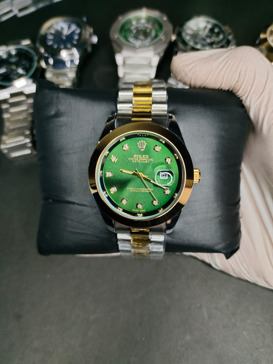 ROLEX two tone in greenish dial