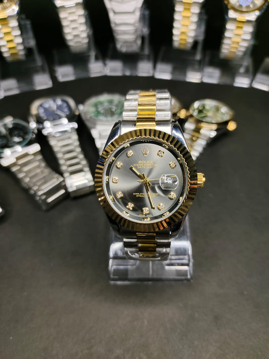 ROLEX in grey dial